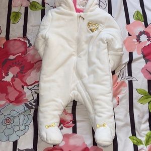Baby girls juicy couture snowsuit. One piece